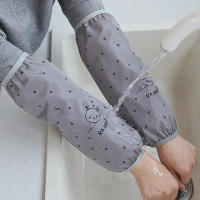 Fashion Waterproof Anti-Oil Cartoon Sleeves for Men & Women - Dirt-Resistant for Kitchen Use