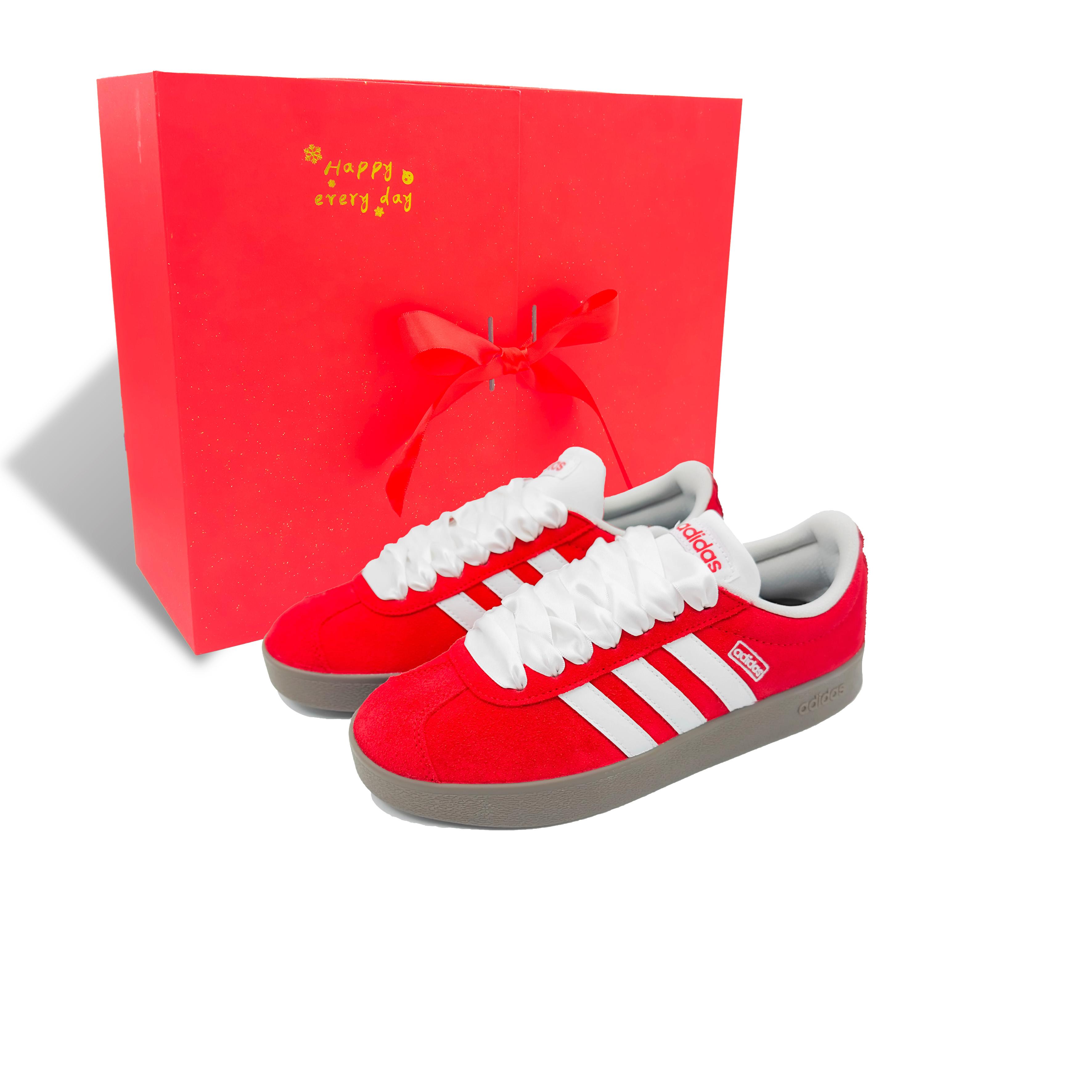 

Adidas Neo VL Court 2.0 Fiery Red Lightweight Low top Skateboard Shoes Unisex Red White HQ1802(Team1230-) 39⅓
