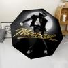 1 pièce Parapluie Michael Jackson, Protection Solaire et Écran UV. Il a huit baleines robustes pour une utilisation en extérieur et est parfait comme cadeau de vacances.