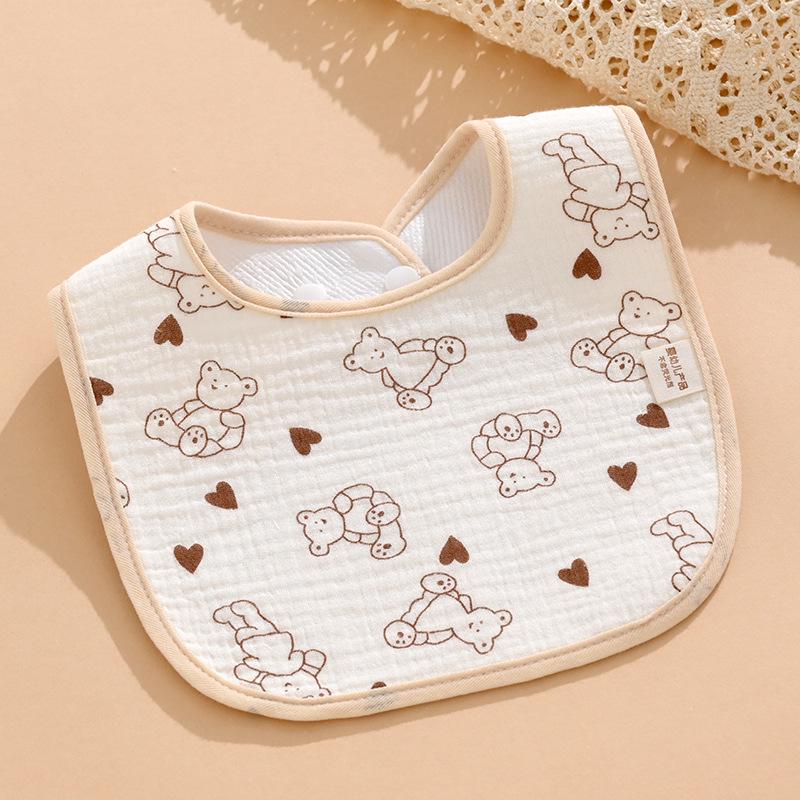 Pure Cotton Waterproof Baby Bibs for Boys - Newborn Feeding Drool Bibs