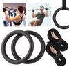 2Pcs Gymnastics Rings Pull-up Rings Heavy Duty Pull-up Training Ring Adjustable Strap Exercise Ring for Full Body Workout