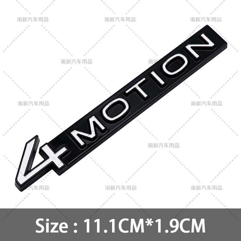 3D Metal 4 Motion Badge Rear Trunk 4Motion Emblem Car Body Stickers For GOLF R GTI 6 7 8 MK5 MK6 MK7 MK8 Car Styling Accessories