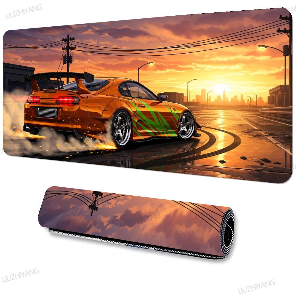 Cool Car Design Mouse Pad Large Computer Office Game Table Mats XXL Rubber Anti-slip PC Gaming Keyboard Mousepads Long Desk Pads