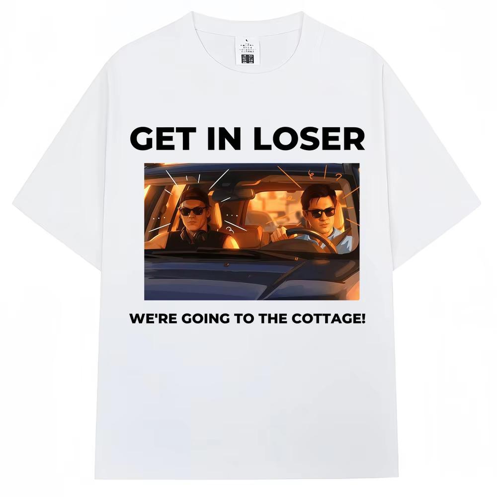 Heated Rivalry Funny Meme Graphic T Shirt I'm Coming The Cottage Hollanov Men Women Vintage T-shirts Loose Cotton T Shirts