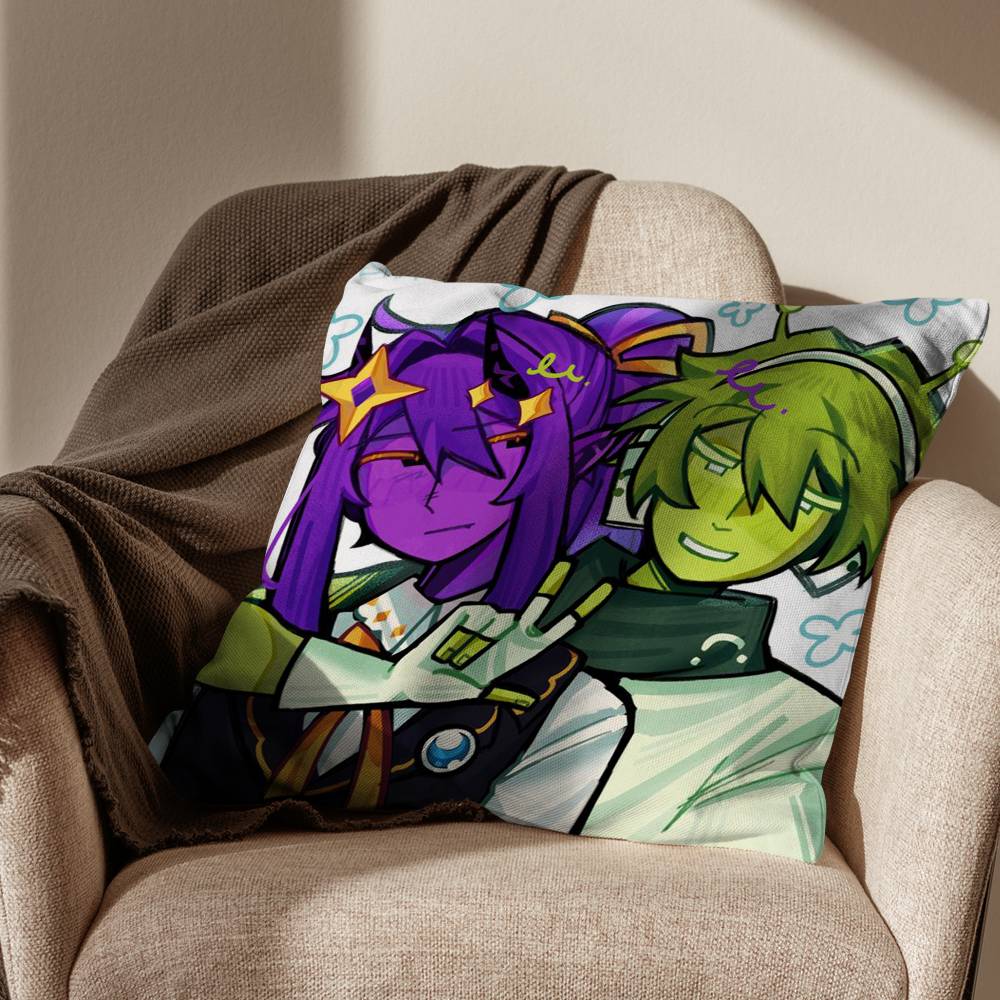 Gioco Wemmbu Tassa Duo Eggchan Federa Divano Soggiorno Camera da Letto Testiera Schienale Cuscino Cuscino Quadrato Ora del Riposo