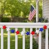 Yousheng Patriotic Garland Banner for 4th of July Decorations, Red White Blue Hanging Banner Bunting for Memorial Day, Veterans Day, Independence Day