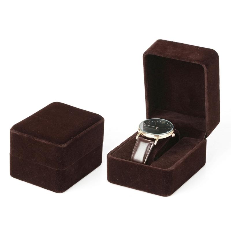 Flannelette Watch Holder Waterproof Storage Box Single Watches Case Jewelry Box
