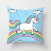 Home Decor Unicorn Themed Cute Patterns for Cozy Decor Pattern Cushion Cover Suitable for Sofa Bedroom Car Pillow Cover