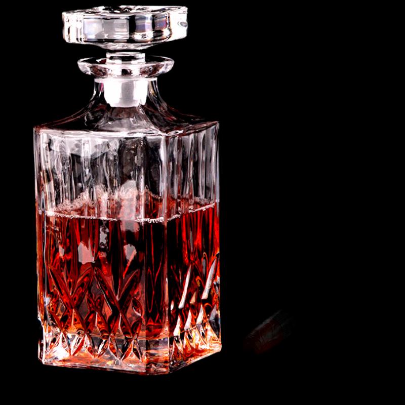 Flavinmci European Style Thickened Crystal Glass Wine Bottle