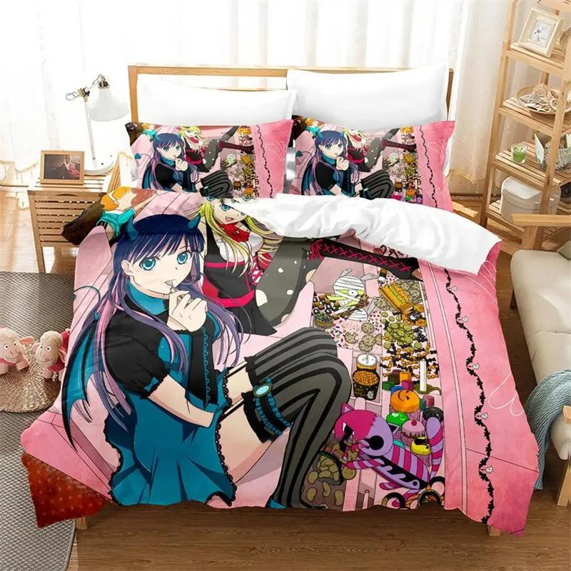 Conjuntos de Cama Anime Panty Stocking Garterbelt Requintado Conjunto de Cama Capa de Edredom Conjunto de Edredom Presente de Aniversário de Luxo