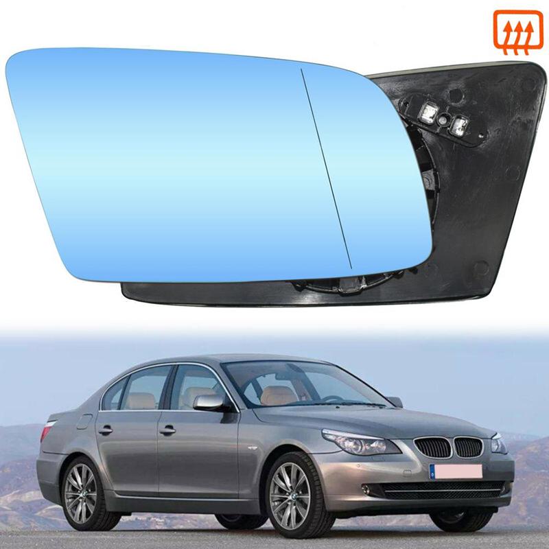 2PCS Side Rearview Heated Mirror Glass for BMW 5 Series E60 520d 520i 523li 525li 530li 2004 - 2007 51167065081 51167065082