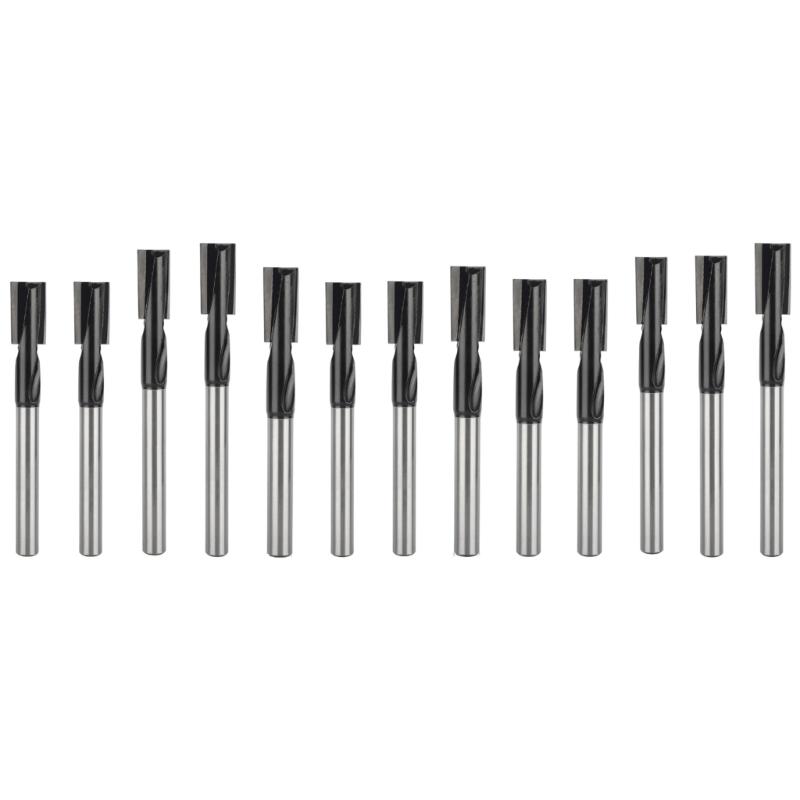 Ensemble de défonceuse polyvalent en alliage pour le travail du bois, queue de 1/2 pouce, adapté à la sculpture de précision, au rainurage et à la coupe d'assemblages