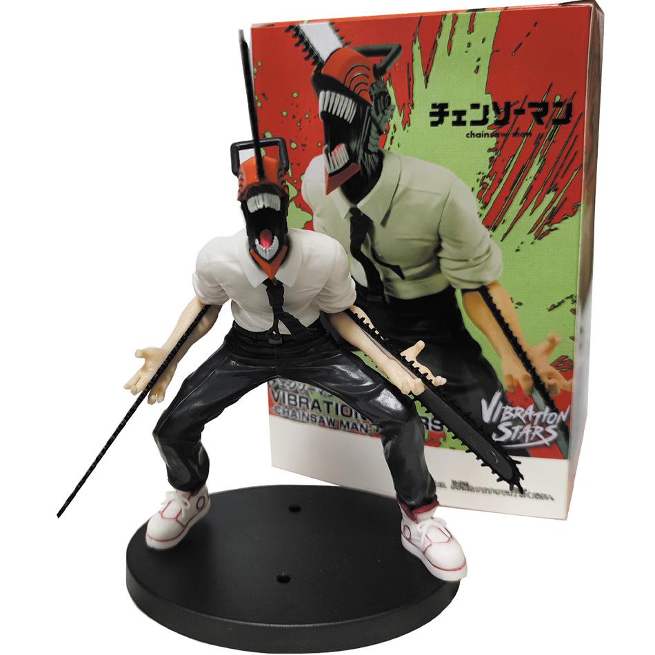 3Pcs Chainsaw Man Denji Anime Figure Denji/Power Action Figure 1560 Chainsaw Man Denji Figurine Adult Collectible Model Doll Toy