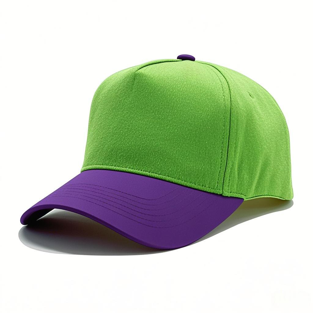 High-quality color matching pure cotton five-piece hardtop baseball cap embroidered light plate truck driver hat men's and women's casual hat