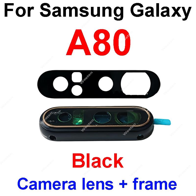 Camera Lens Frame Use For Samsung Galaxy A50 A70 A80 SM-A505F SM-A705F SM-A805F WEETEN Rear Back Camera Glass Lens Holder Parts