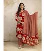 Indian Women Designer Kurta Pant Dupatta Set Bollywood Top Tunic Kurti Salwar Suit Dress