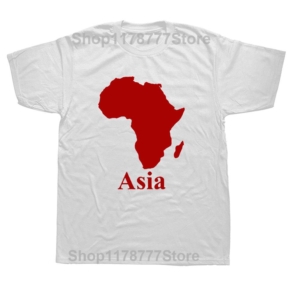 AFRICA ASIA Birthday Funny Unisex Graphic Fashion New Cotton Short Sleeve T Shirts ONeck Harajuku Tshirt