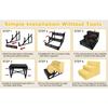 3 Tiers Pet Ramps Ladder for Bed or Sofa Small Body Pets and Old Dogs and Cats Easy To Carry Non-Slip Dog Stairs