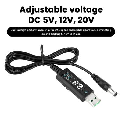 Router Boost Converter DC 5V 12V 20V Step Up Power USB Type-C PD Fast Charging Trigger 5.5*2.5mm Port Power Supply Cable Booster