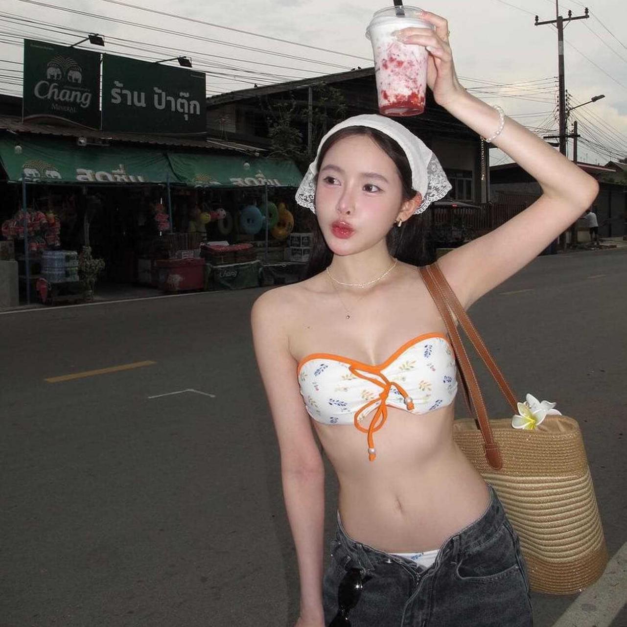 

Korean and Thai Style Sexy Bikini with Chest Pad Large