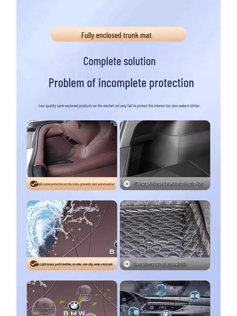 BMW serii 5 (2011-2025) 525li Specjalna Mata Bagażnika dla Modeli Nowej Energii