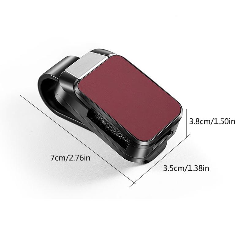 MOXX7 Car Sun Visor Glasses Holder Sunglasses Case Eyeglasses Clip For Porsche Panamera Cayenne Taycan 911 718 Macan Carrera-GT Cayman