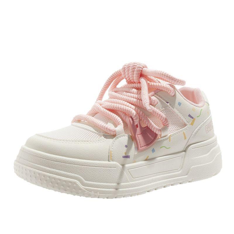 Spring new dopamine board shoes mesh breathable casual shoes low top