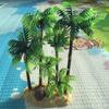14Cm Plastic Coconut Palm Tree Miniature Plant Bonsai Craft Micro Landscape Diy Decor