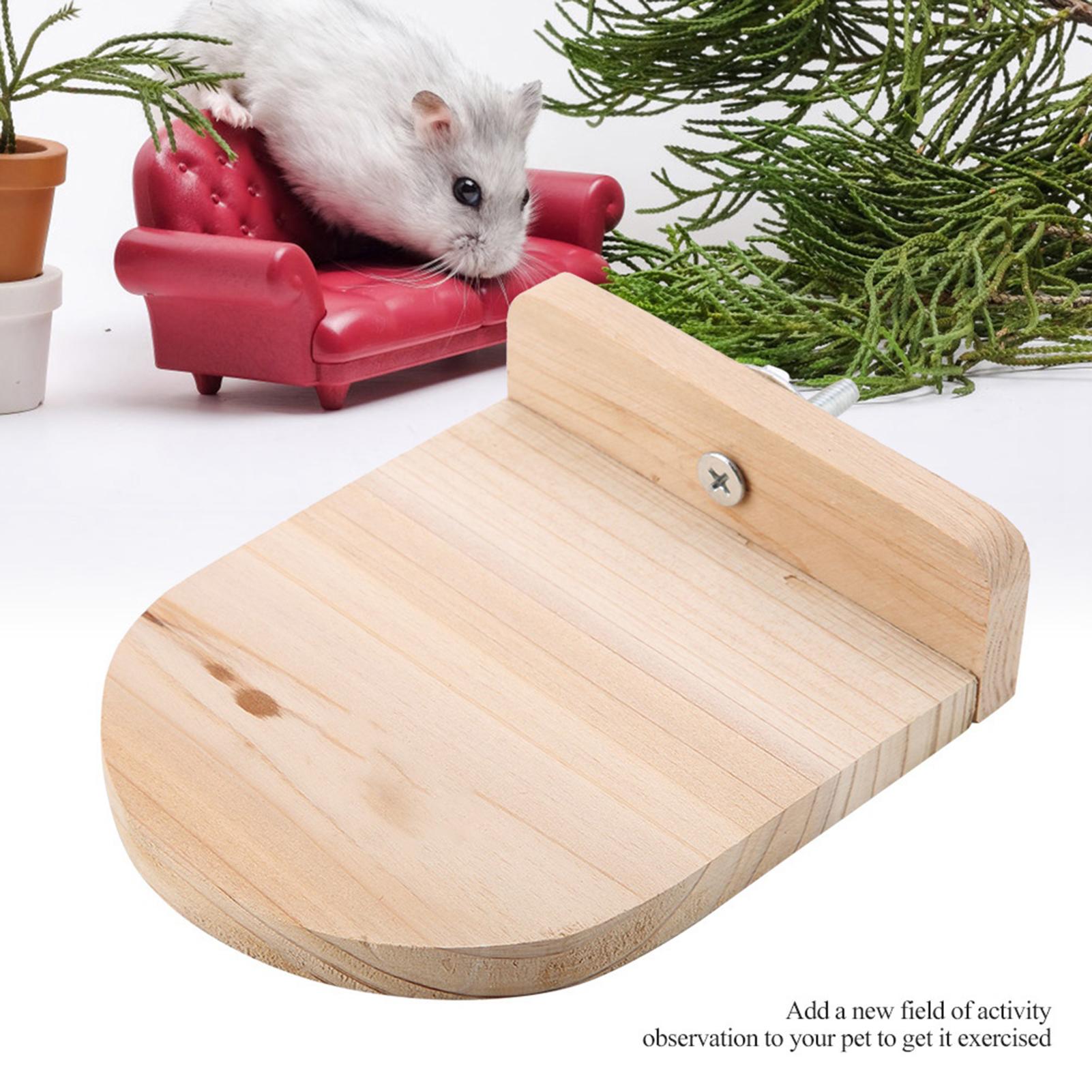 

Hamster Springboard Toy Parrot Squirrel Wooden Springboard Bridge Toy