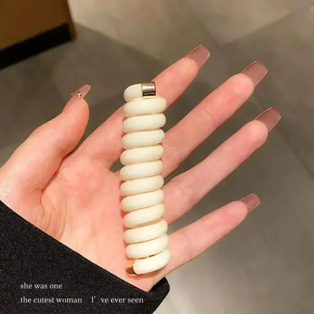 1PC Bowknot Braided Telephone Wire Hair Bands Ponytail Hair Rope Hair Weaving Artifact Elastic Band Hair Rope Hair Accessories