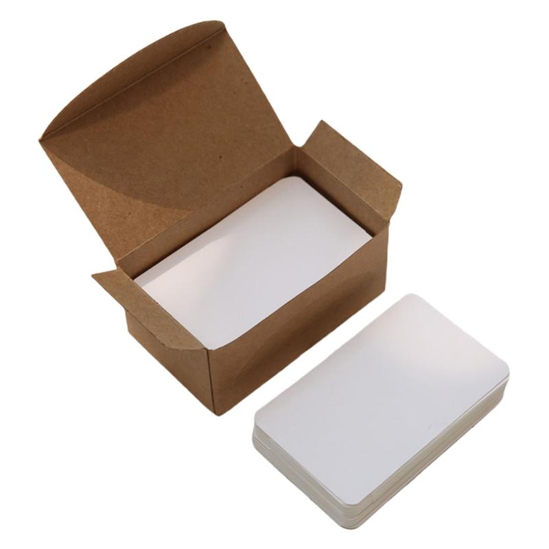 Handwritten Memo Notecards Wedding Blessing Greetings Cards Business Cards 100 Sheets/Box Message Note Blank Paper Cards