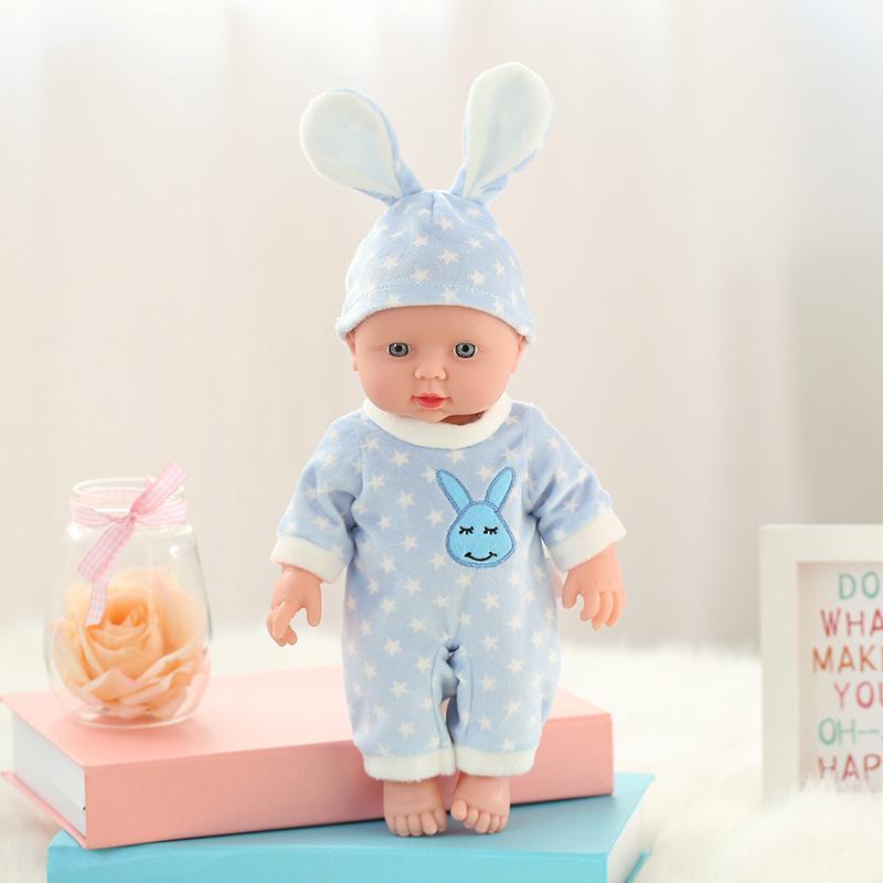Vinyl Doll 30CM Doll Children's Simulation Soft Rubber Doll Girl Baby Play House Toy