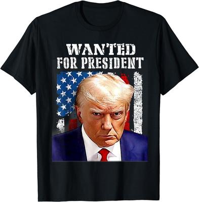 Donald Trump Mug Shot Wanted For U.S. President 2024 Unisex T-Shirt Unisex T-Shirt