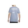 Nike T Shirts Men's Blue Crew Neck Moderate Straight Fit FV8405-493