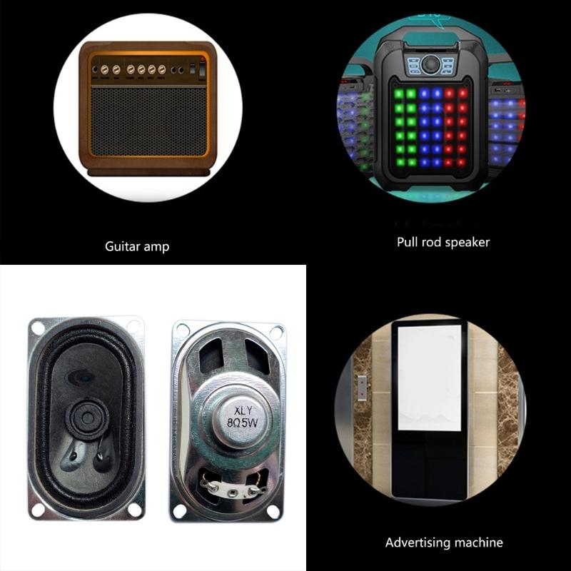 5W 8Ohm Speaker 40x70mm Horn Shape Replacement Loudspeaker Electronic Multimedia Portable Speaker Amplifier Loudspeaker