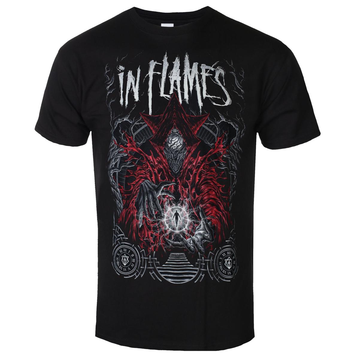 In Flames Buried In Time Art Pattern Death Metal Band TShirt Casual Street Style Cotton TShirt For Unisex And Unisex S