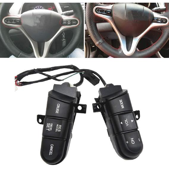 Switch Multifunction Steering Wheel Button Steering Wheel Audio Control Switch/Button/Fit for Hon.da Civic 2006 2007 2008 2009 2010 2011 Steering
