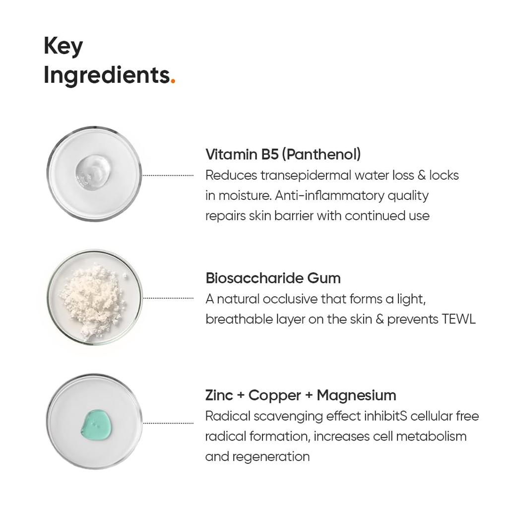 Minimalist Dehydrated Skin Moisturizer 10% Vitamin B5 Oil-Free Hydration Lightweight Gel For Oily Acne-Prone Skin Damaged Barrier Repair 50g