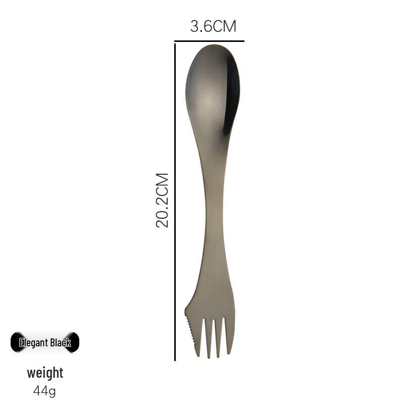 

RuHan 304 Stainless Steel Elegant Black Cutlery Set