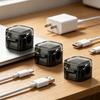 3/6Pcs Magnetic Cord Holder Adhesive Home Office Nightstand Desk Cable Organizer Wire Management Clip Phone Charging Cord Keeper