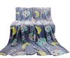 Glow In the Dark Blanket 150x200 Owl with Moon and Stars In the Background