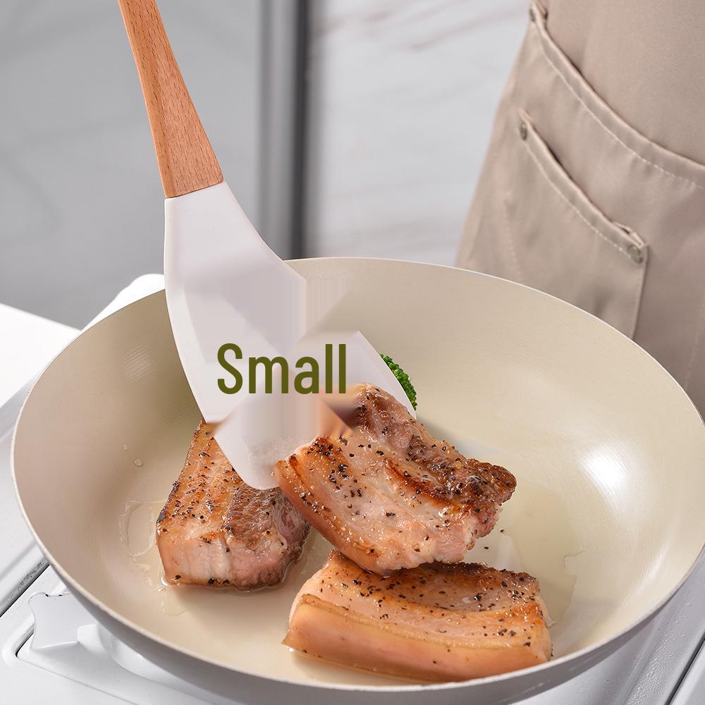 11-Piece Silicone Kitchen Utensil Set with Solid Wood Handles