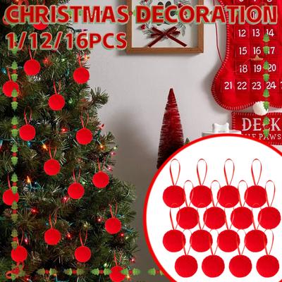 Noel Süsü Noel Ağacı Peluş Top Asılı Süs Noel Atmosferi