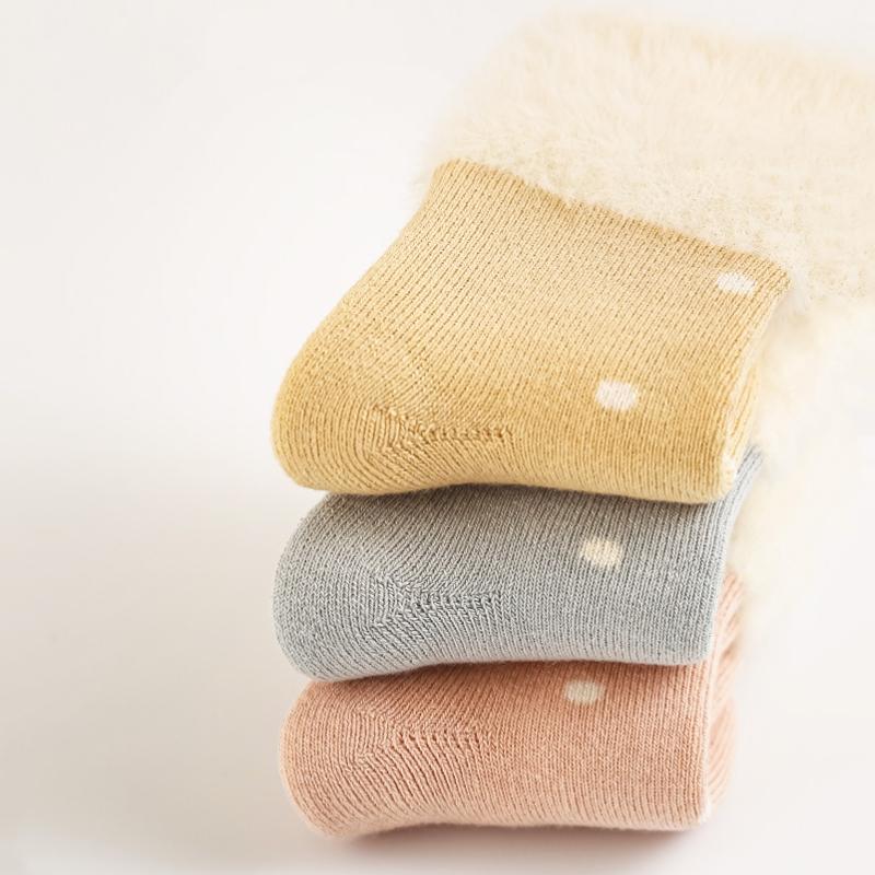 Winter Warm Baby Socks Thick Cartoon Newborn Mid Tube Socks Soft Kids Socks For Boys And Girls