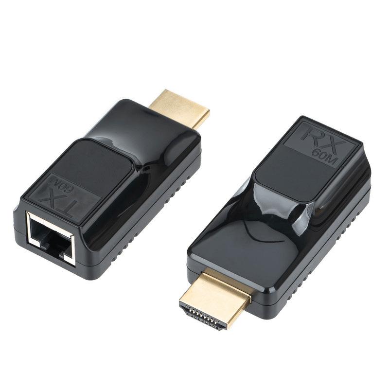 Mini HDMI HDTV Signal Extender - 60m Cat6 Network Cable