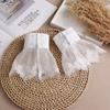 Pleated Flare Detachable Fake Sleeves Elegant Bridal Accessories Lace False Cuffs  Wedding Gowns