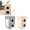 Indoor Cat House Winter Warm Cat House 3 Tier Pet Cave Foldable Cat Bed for Indoor Home