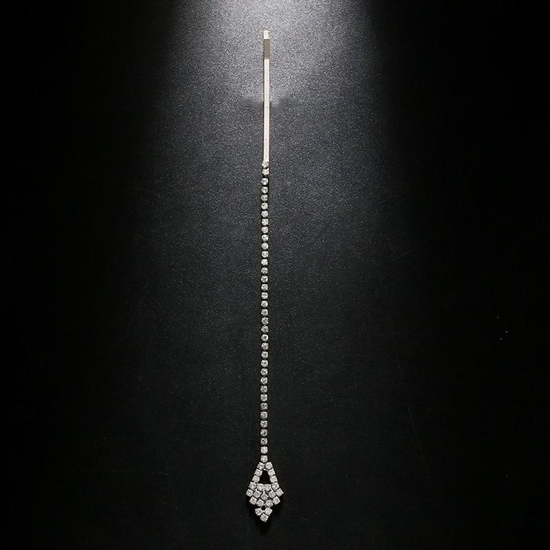 Geometric Zircon Forehead Chain Women Indian Wedding Jewelry Rhinestone Headband Hair Accessories Bride Hair Chain