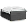 Exclusive House - Slatted Bed Base with Dark Grey Mattress 120x190cm Fabric