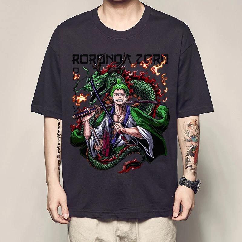 One Piece Zoro Cosplay Anime Manga T-Shirt Tee Undershirt Cotton 2XL
